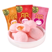 京东PLUS会员：徐福记 喜庆装棉花糖 500g(约75颗糖) *2件+赠徐福记 水果棒棒糖240g约20支