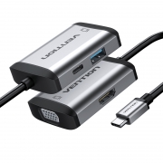 威迅 四合一扩展坞（USB3.0+HDMI+VGA+87W PD快充)