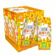 伊利 味可滋香蕉牛奶 240ml*4盒/箱 *8件