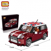 LOZMINI 小颗粒积木 迷你拼插积木车模 模型玩具
