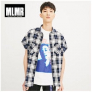 MLMR 218104510 男士格纹衬衫衬衣