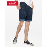 限地区：Baleno 班尼路 88910052 男士印花短裤 *2件