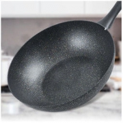 SIRONI 斯罗尼 铠甲系列 麦饭石不粘炒锅 32cm