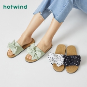 10日0点：hotwind 热风 H62W0625 女士时尚平底拖鞋 29.6元