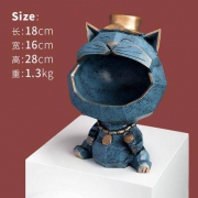 欧莱家 BJ2020011903 招财猫收纳摆件 18*16*28cm