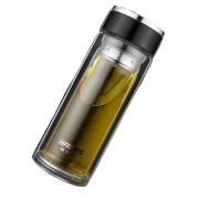 HAERS 哈尔斯 双层玻璃办公杯 300ML 14.9元包邮（需用券）