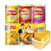 乐事Lay’s无限薯片 休闲零食 104g*3组合装（原味 烤肉 番茄）膨化食品
