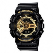 Casio 卡西欧 GA-110GB-1A 黑金石英表