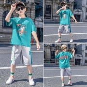 男童夏装套装2020新款13岁潮儿童男孩夏季短袖中大童夏天帅气童装