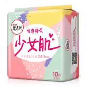 kotex 高洁丝 经典系列 亲亲棉日用卫生巾 240mm*10片 *2件
