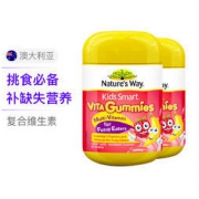 考拉海购黑卡会员： Nature's way 佳思敏 儿童吃饭香软糖 60粒 2瓶装 *2件