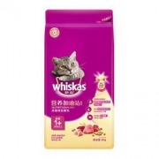 京东PLUS会员： whiskas 伟嘉 营养加油站系列 成猫全价粮 海洋鱼口味 2kg *3件