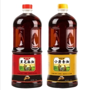 我老家 纯正芝麻香油      黑芝麻油1L+白芝麻油1L