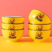 京东PLUS会员：應州東進 新骨瓷碗 Happy小黄鸭 4.5英寸 6只装