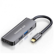 百亿补贴： SAMZHE 山泽 HDMI/USB3.0/USB2.0/PD 4合1接口 Type-C扩展坞