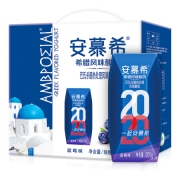 限地区：伊利 安慕希 希腊风味常温酸奶 蓝莓味 205g*12盒/箱（礼盒装）*2件