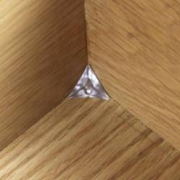 Neyankex 透明抽屉橱柜防尘角100粒装（送胶水）