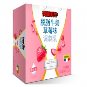 荷兰乳牛 脱脂牛奶 草莓口味 200ml*12支*2件