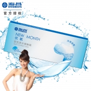 海昌6片装优氧月抛隐形近视眼镜 ￥29.8