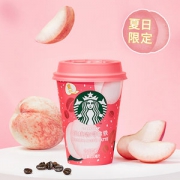 星巴克联名款 夏日限定 桃桃拿铁咖啡 250ml*8杯