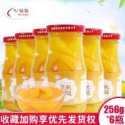 信钻 黄砀山脆甜黄桃罐头 256g*6瓶