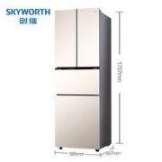 Skyworth 创维 BCD-272WGY 272升 多门冰箱