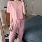 俞兆林 女士冰丝套装 上衣+裤子
