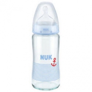 NUK 宽口径玻璃奶瓶 0-6个月 *3件