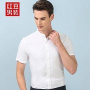 红豆 HWS5C8306 亚麻系列 男士短袖衬衫