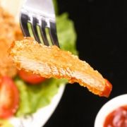 夏星台式鸡排10片装1000g汉堡大炸鸡小吃冷冻裹粉鸡块油炸半成品 *2件