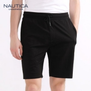 美国 Nautica 诺帝卡 男士棉氨竹节棉 居家休闲短裤