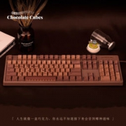 新品发售： AJAZZ 黑爵 Chocolate Cubes 104键 巧克力色机械键盘 兰轴