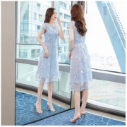 她池 S02B2438LA5 女士时尚印花连衣裙