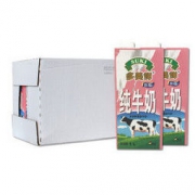 SUKI 多美鲜 脱脂牛奶 1L 12盒 普通装 *2件