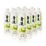秋林（Qiulin）青提味苏打气泡水 450ml*12瓶*4