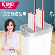 好媳妇 免洗平板拖把 35cm加长底板 +18L 水桶 洗脱分区