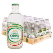 泰国原装进口 三麟Chang大象苏打水 325ml*24瓶 泰国象牌苏打水气泡水 整箱装