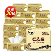88VIP：C&S 洁柔 抽纸 3层*100抽*30包（195mm*123mm） *2件 +凑单品 67.26元包邮（前5分钟，合33.63元/件）