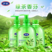 好迪绿茶洗手液套装保湿滋润温和清洁护手儿童可用家庭500ml*3瓶