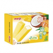 京东PLUS会员、限地区：meiji 明治 椰子菠萝雪糕 48g*10彩盒 *5件
