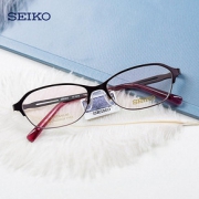 精工SEIKO全框纯钛超轻眼镜架 商务女款近视配镜光学眼镜框HC2018
