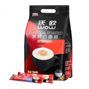 沃欧炭烧白咖啡速溶粉学生三合一马来西亚进口100条装提神1600g