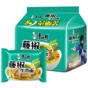 康师傅 藤椒牛肉方便面 五连包
