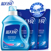 16点开始：蓝月亮 洗衣液 亮白增艳 低泡易漂 超值精选家庭套装 8斤装*2件