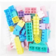 一拼玩具  儿童积木  大颗粒 约50粒袋装