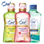 日本上市公司 ora2皓乐齿 果汁口感0酒精漱口水 460ml*3支