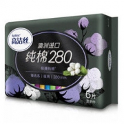 kotex 高洁丝 臻选系列 极薄纯棉卫生巾 280mm 6片装 *14件