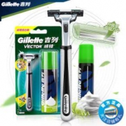Gillette 吉列 旋转双层手动剃须刀组合装 （1刀架1刀头+1剃须泡50g）
