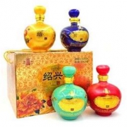 塔牌 绍兴黄酒梅兰竹菊花雕酒 12度半甜型礼盒装整箱728ml*4坛 *2件
