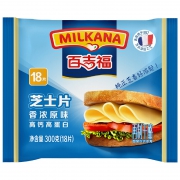 MILKANA 百吉福 原味芝士片  300g/18片装 *2件 49.8元（需用券）